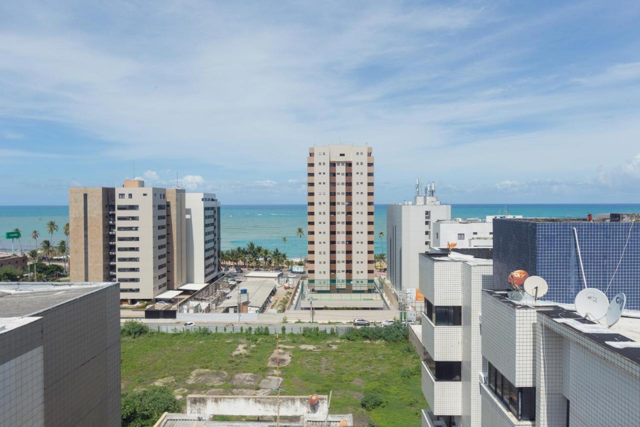 Flat quarto e sala c/ vista mar espetacular Maceió Exterior foto