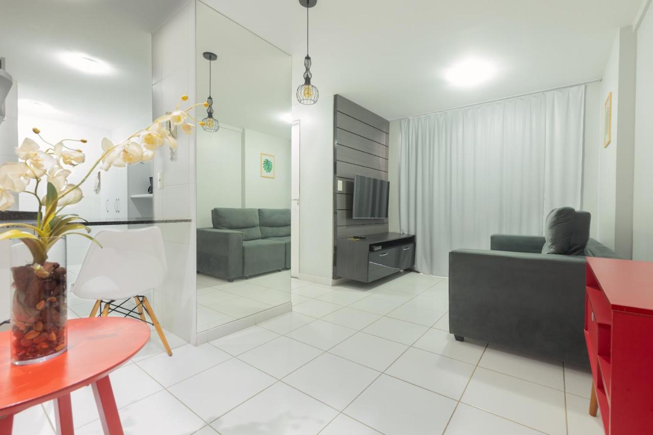 Flat quarto e sala c/ vista mar espetacular Maceió Exterior foto