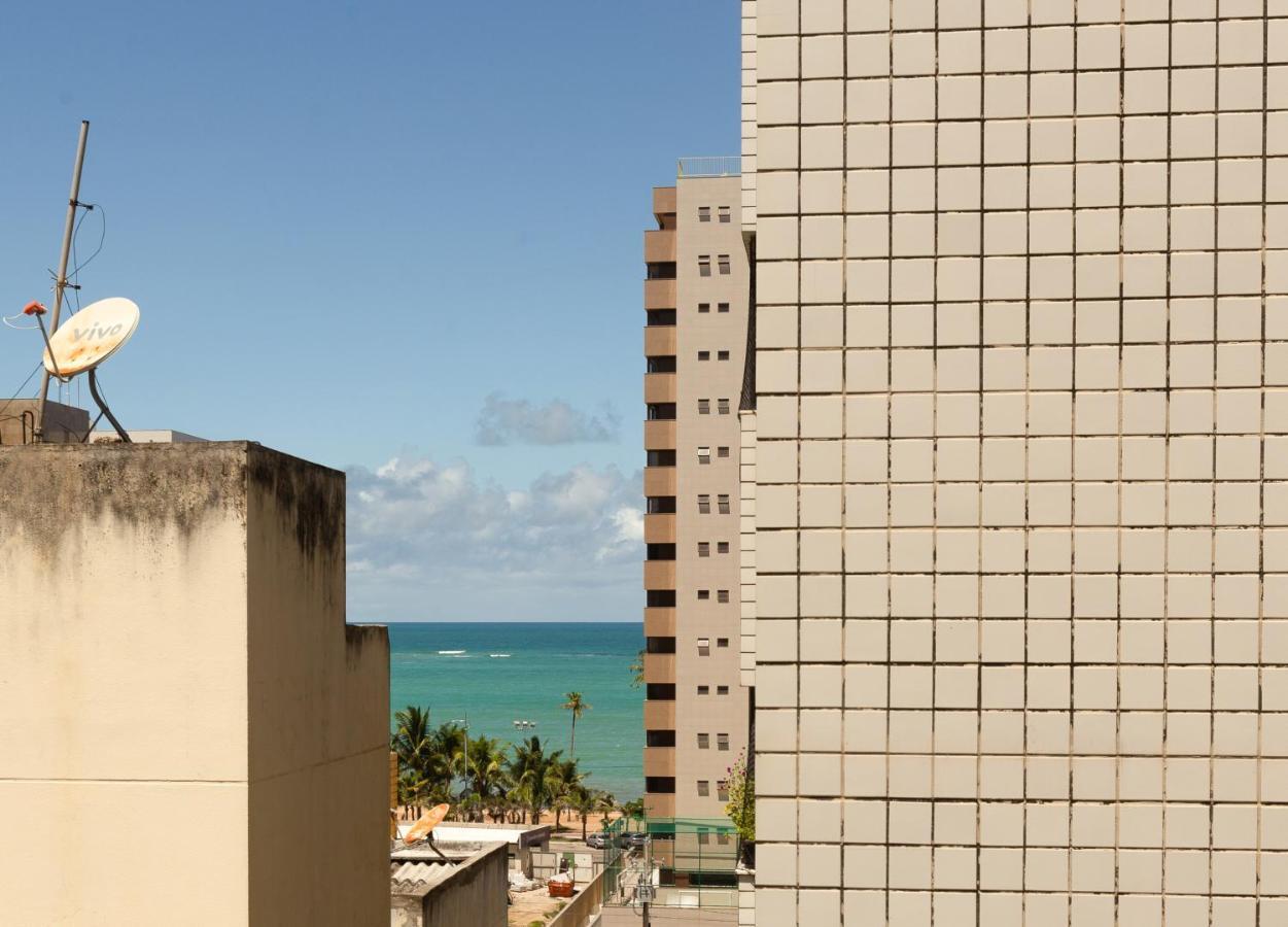 Flat quarto e sala c/ vista mar espetacular Maceió Exterior foto